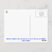 Het Briefkaart van het Motto van de Staat van (Achterkant)