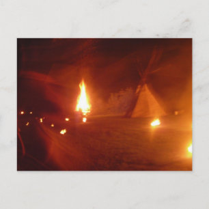 Het Briefkaart van het nachtleven