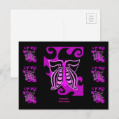 Het Briefkaart van het Ontwerp van de vlinder (Voorkant / Achterkant)