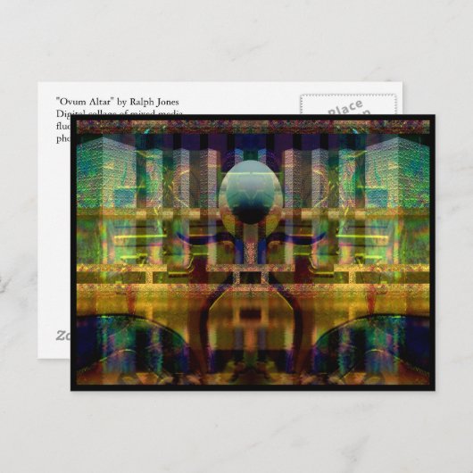 Het Briefkaart van het ovum "van het Altaar" (Voorkant / Achterkant)