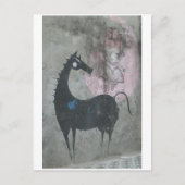 Het Briefkaart van het Paard van Graffiti (Voorkant)