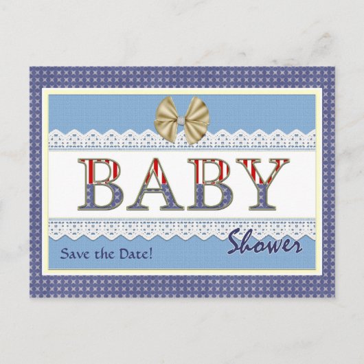 Het Briefkaart van het Patriottisch Baby shower va (Voorkant)
