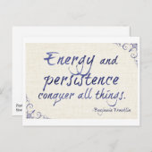 Het Briefkaart van het Protest van de energie en (Voorkant / Achterkant)