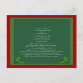 Het Briefkaart van het Recept van het Koekje van (Voorkant)