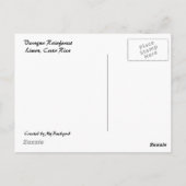 Het Briefkaart van het regenwoud & van de Waterval (Achterkant)