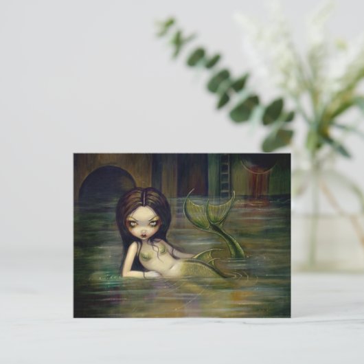 Het Briefkaart van het riool "van de Meermin" (Staand voorkant)