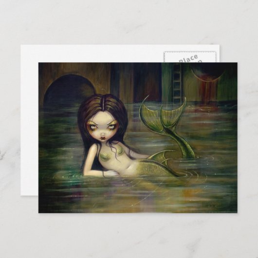 Het Briefkaart van het riool "van de Meermin" (Voorkant / Achterkant)