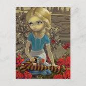 "Het Briefkaart van het Rood Roos schilderen" (Voorkant)