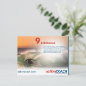 Het Briefkaart van het saldo - 14 Punten van (Staand voorkant)