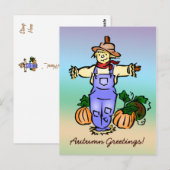 Het Briefkaart van het Scarecrow van de Vergroeten (Voorkant / Achterkant)