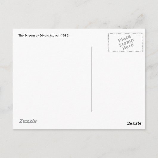 Het Briefkaart van het Schroefbeeld (Achterkant)