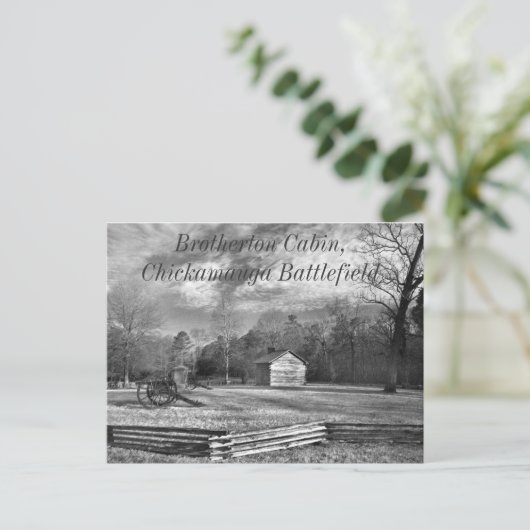 Het Briefkaart van het Slagveld van Chickamauga (Staand voorkant)