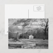 Het Briefkaart van het Slagveld van Chickamauga (Voorkant / Achterkant)