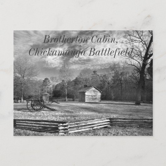 Het Briefkaart van het Slagveld van Chickamauga (Voorkant)