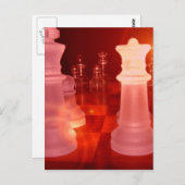 Het Briefkaart van het Spel van het schaak (Voorkant / Achterkant)