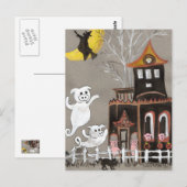 Het briefkaart van het Spookhuis van de Spoken van (Voorkant / Achterkant)