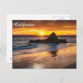 Het Briefkaart van het Strand van Californië (Voorkant / Achterkant)