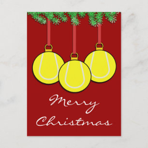 Het Briefkaart van het Tennis van Kerstmis