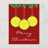 Het Briefkaart van het Tennis van Kerstmis (Voorkant)