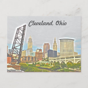 Het Briefkaart van het Uitzicht van Cleveland Ohio