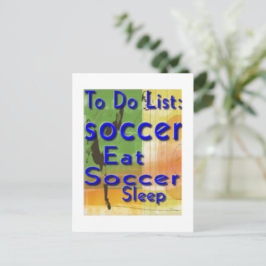 Het Briefkaart van het voetbal (Staand voorkant)