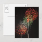 Het Briefkaart van het vuurwerk (Voorkant / Achterkant)