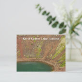 Het Briefkaart van IJsland van de Krater van Kerid (Staand voorkant)