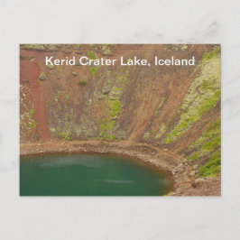 Het Briefkaart van IJsland van de Krater van Kerid