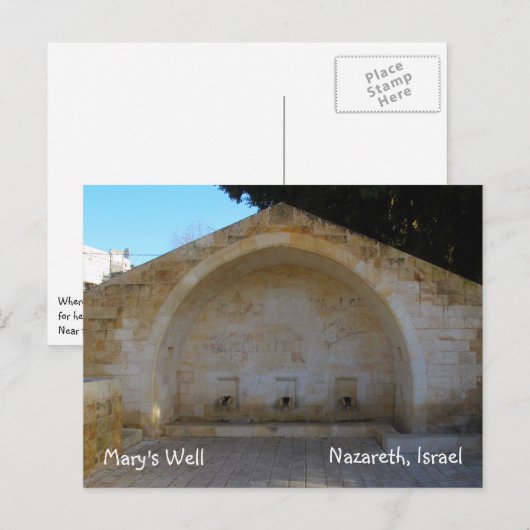 Het Briefkaart van Israël van Nazareth (Voorkant / Achterkant)