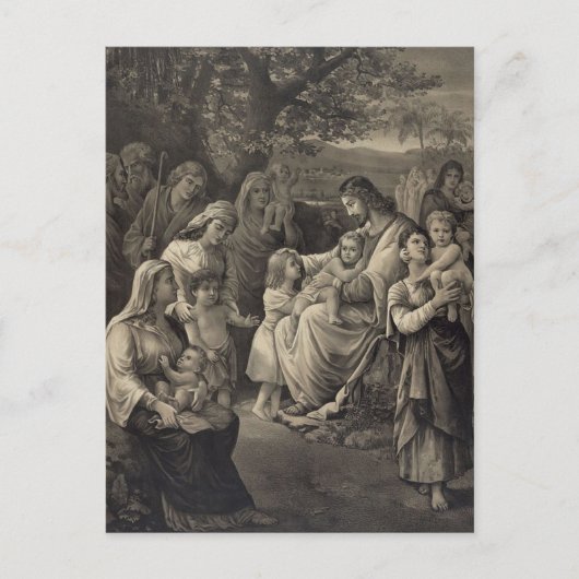 Het briefkaart van Jesus Blessing (Voorkant)