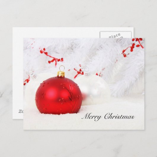 Het Briefkaart van Kerstmis (Voorkant / Achterkant)