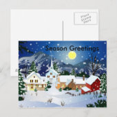 Het Briefkaart van Kerstmis (Voorkant / Achterkant)