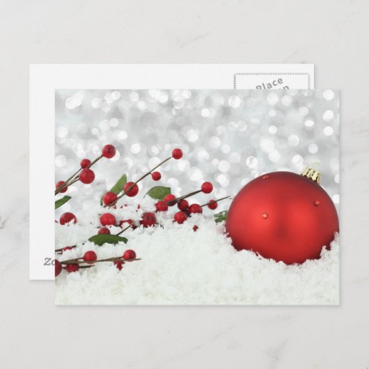 Het briefkaart van Kerstmis (Voorkant / Achterkant)