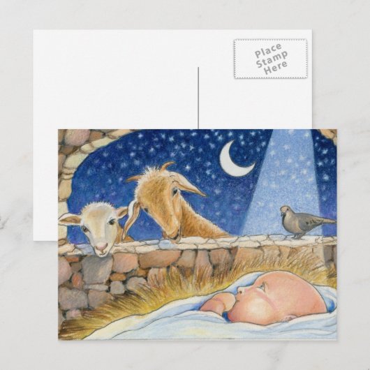 Het briefkaart van Kerstmis (Voorkant / Achterkant)