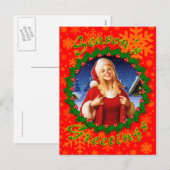 Het Briefkaart van Kerstmis (Voorkant / Achterkant)