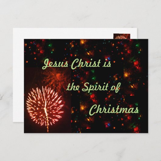 Het Briefkaart van Kerstmis (Voorkant / Achterkant)