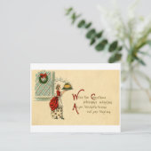 Het Briefkaart van Kerstmis (ca. 1915) (Staand voorkant)