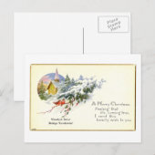 Het Briefkaart van Kerstmis (ca. 1920) (Voorkant / Achterkant)