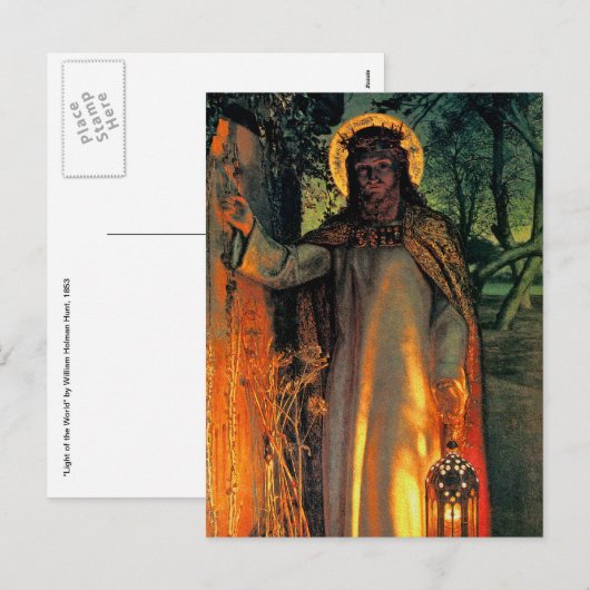 Het Briefkaart van Kerstmis - Licht van de Wereld (Voorkant / Achterkant)