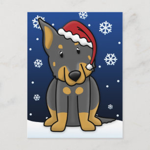 Het Briefkaart van Kerstmis van Beauceron van