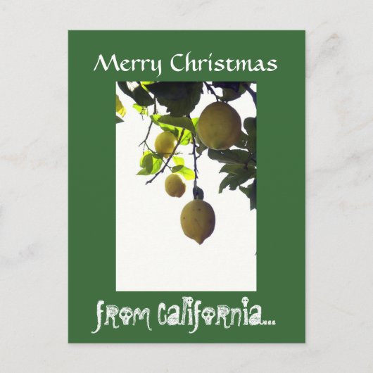 Het Briefkaart van Kerstmis van Californië (Voorkant)