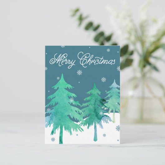 Het Briefkaart van Kerstmis van de Bomen van de (Staand voorkant)