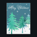Het Briefkaart van Kerstmis van de Bomen van de<br><div class="desc">Het Briefkaart van Kerstmis van de Bomen van de waterverf</div>