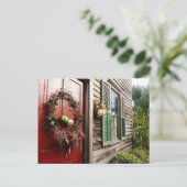 Het Briefkaart van Kerstmis "van de Deur" (Staand voorkant)