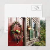 Het Briefkaart van Kerstmis "van de Deur" (Voorkant / Achterkant)