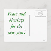 Het briefkaart van Kerstmis van de Engel van (Achterkant)