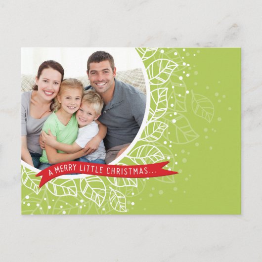 HET BRIEFKAART VAN KERSTMIS VAN DE FOTO:: de (Voorkant)