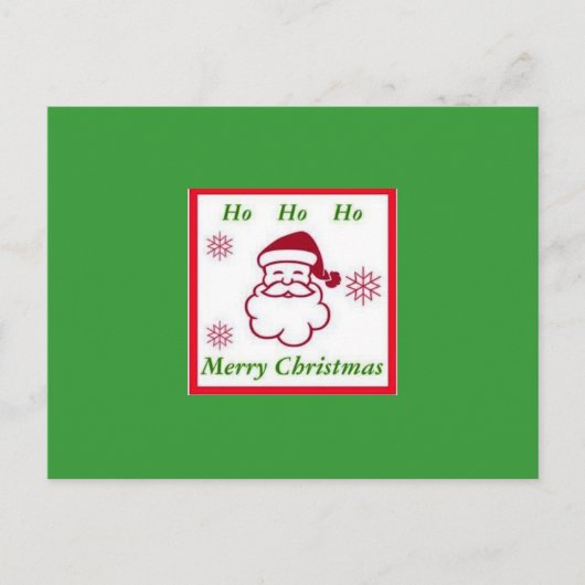 Het Briefkaart van Kerstmis van de kerstman (Voorkant)