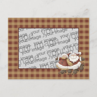 Het Briefkaart van Kerstmis van de Kerstman van