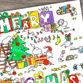 Het briefkaart van Kerstmis van de kiwi door